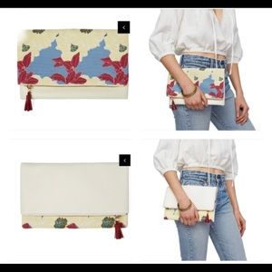 Rachel Pally reversible clutch & dust bag NWT